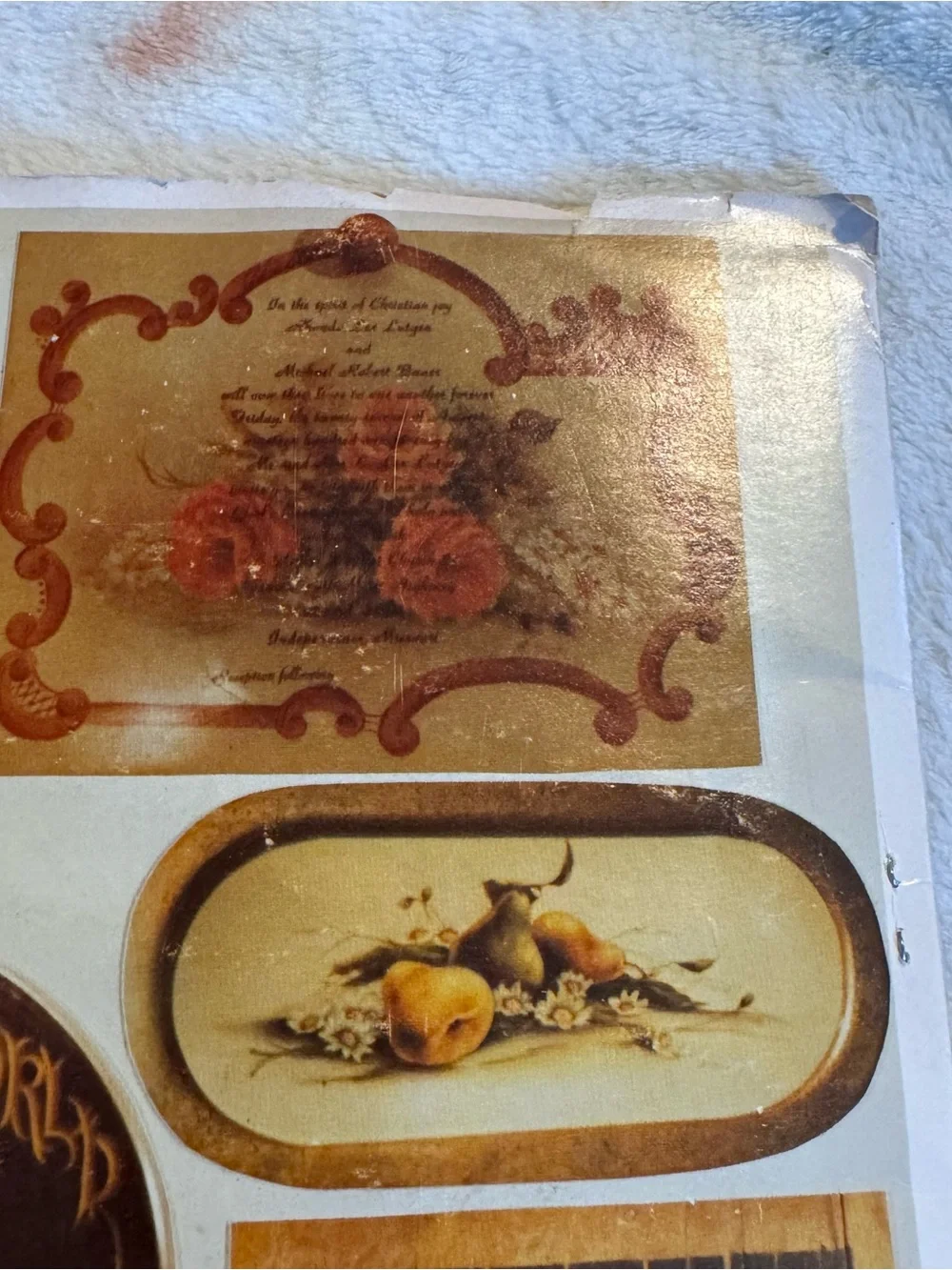 Vintage 'Happiness is Contentment Tole Painting Book 1970s